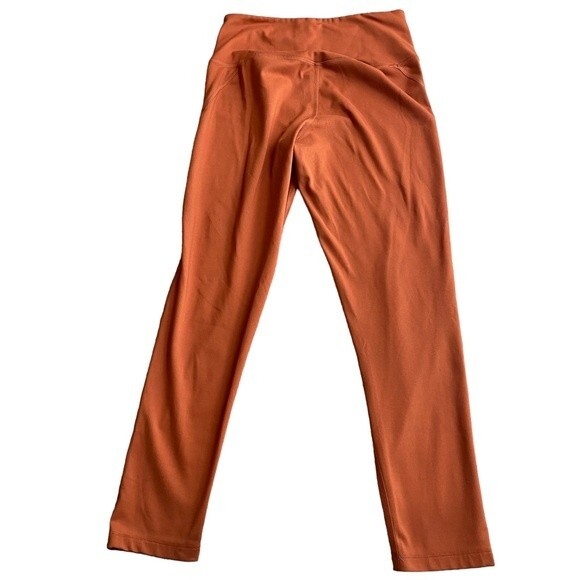 Girlfriend Collective Size M High Waist Athletic Leggings Rust Granola Girl Yoga - Picture 1 of 8